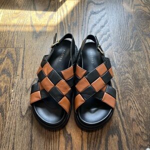 Alohas Women’s Black and Brown Sandals